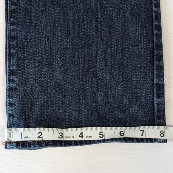 American Eagle Slim Boot Jeans Womens 8R Blue Stretch Low Rise Bootcut Denim - Picture 16 of 16